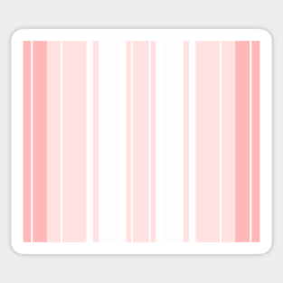 Strips - pink and white. Sticker